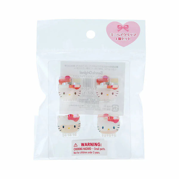 Sanrio Characters Iridescent Mini Hair Clip 4-pc Set