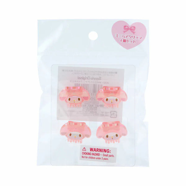 Sanrio Characters Iridescent Mini Hair Clip 4-pc Set