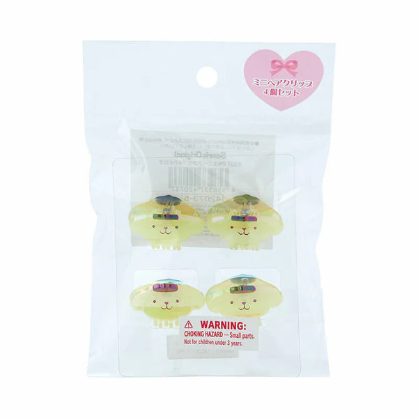 Sanrio Characters Iridescent Mini Hair Clip 4-pc Set