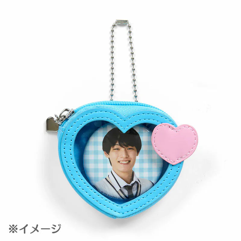 Sanrio Characters Big Heart Mini Pouch and Pin Set