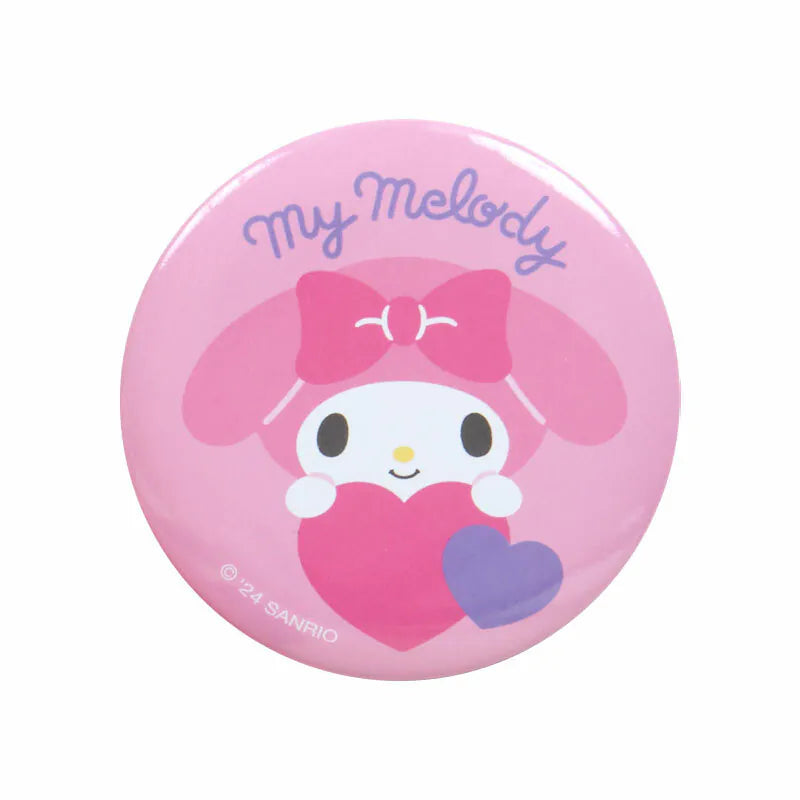 Sanrio Characters Big Heart Mini Pouch and Pin Set