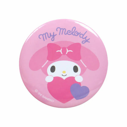 Sanrio Characters Big Heart Mini Pouch and Pin Set