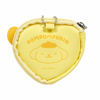 Sanrio Characters Big Heart Mini Pouch and Pin Set