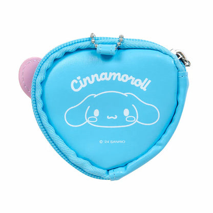 Sanrio Characters Big Heart Mini Pouch and Pin Set