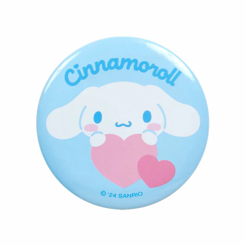 Sanrio Characters Big Heart Mini Pouch and Pin Set