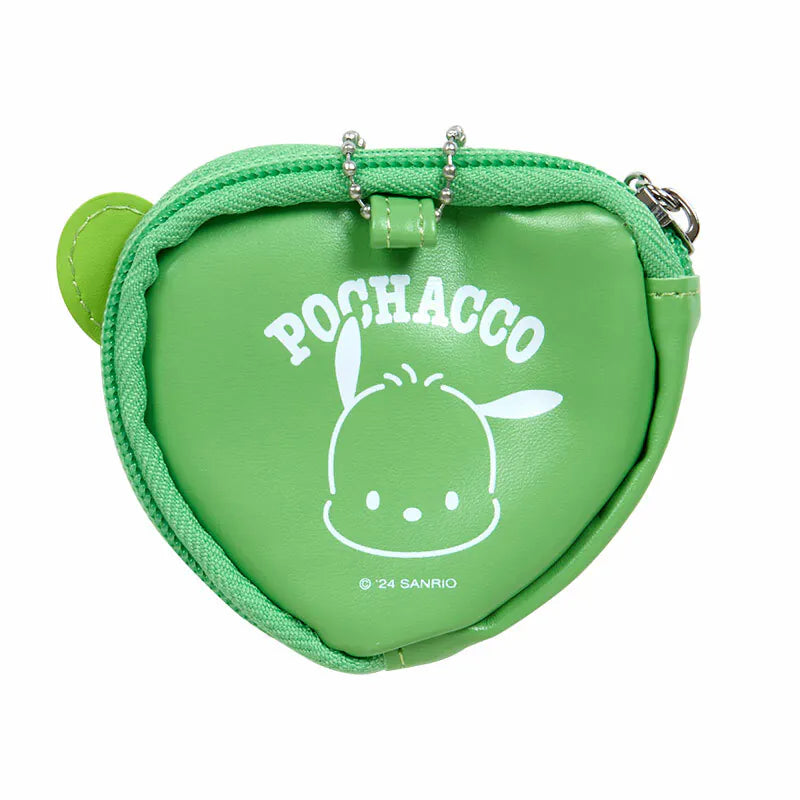 Sanrio Characters Big Heart Mini Pouch and Pin Set