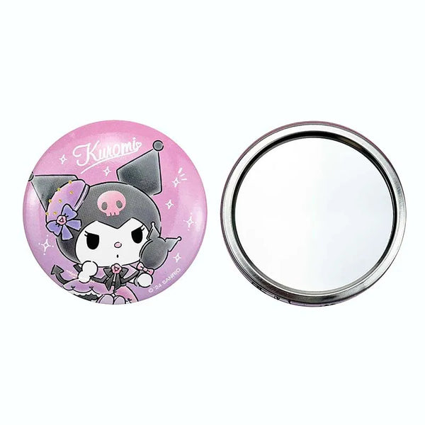 Kuromi Bow Mirror with Pouch