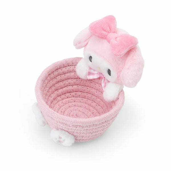 My Melody Woven Rope Small Storage Basket