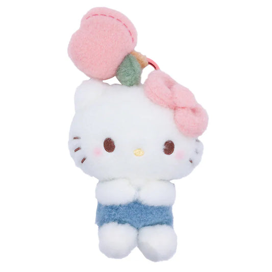 Hello Kitty Fluffy & Lovely Mascot Plush Keychain