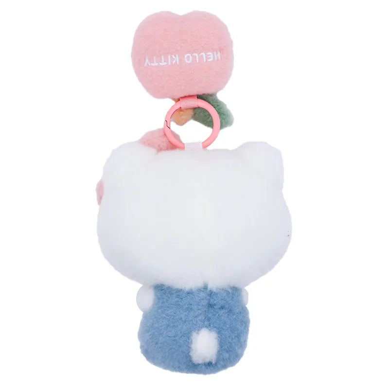 Hello Kitty Fluffy & Lovely Mascot Plush Keychain