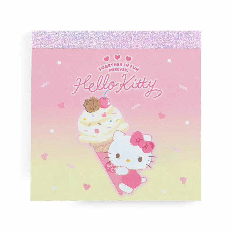 Sanrio Characters Ice Cream Square Memo Pad