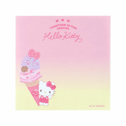 Sanrio Characters Ice Cream Square Memo Pad