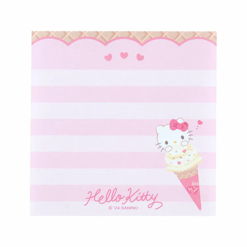 Sanrio Characters Ice Cream Square Memo Pad