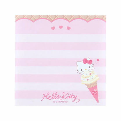 Sanrio Characters Ice Cream Square Memo Pad