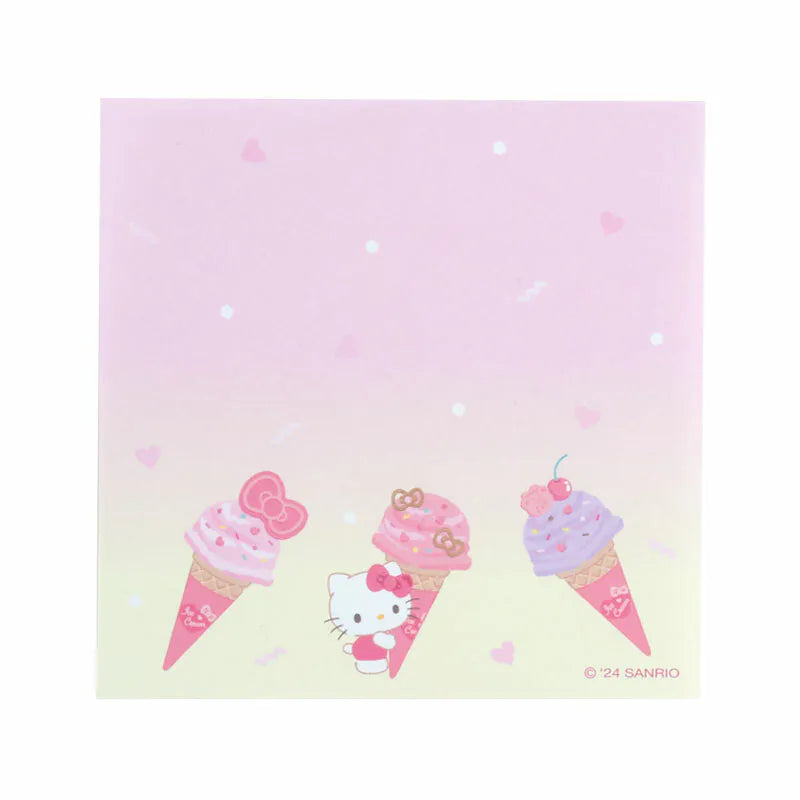 Sanrio Characters Ice Cream Square Memo Pad