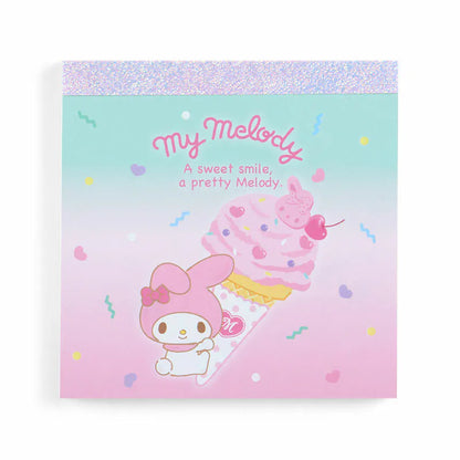 Sanrio Characters Ice Cream Square Memo Pad