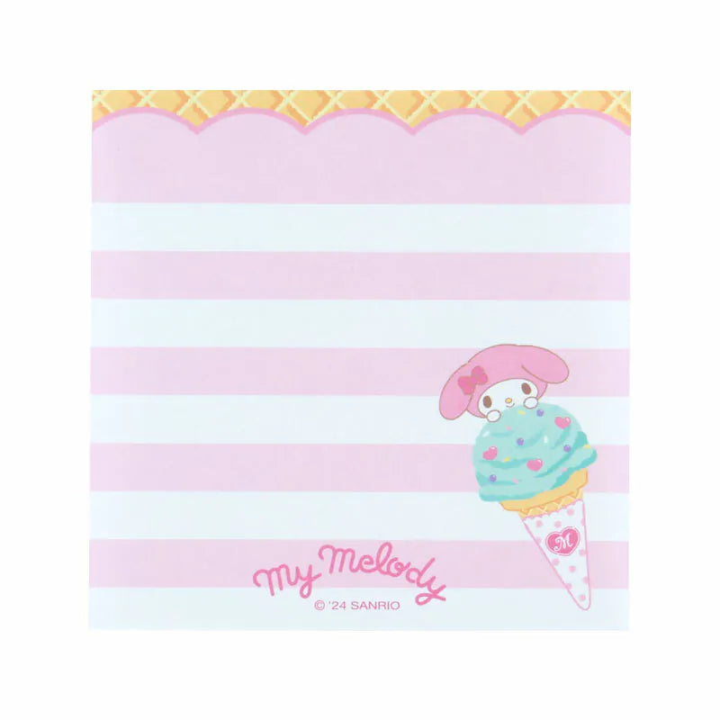 Sanrio Characters Ice Cream Square Memo Pad