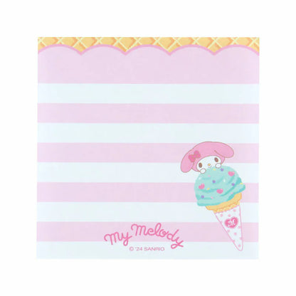 Sanrio Characters Ice Cream Square Memo Pad