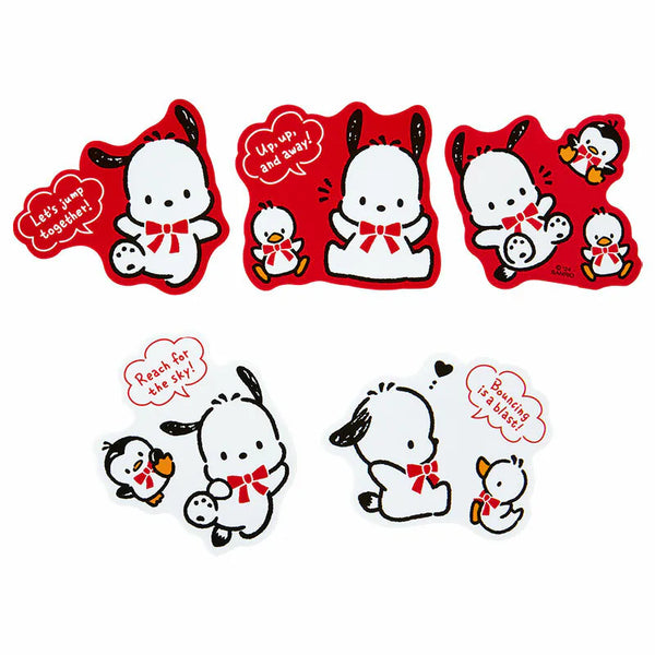 Pochacco 35th Anniversary 10-pc Sticker Pack (Red Ribbon)