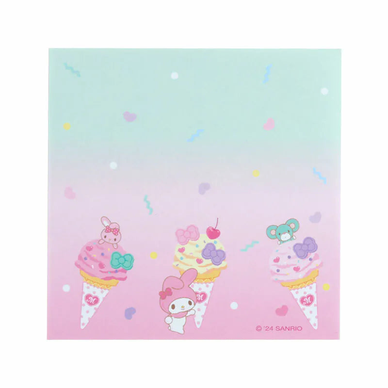 Sanrio Characters Ice Cream Square Memo Pad
