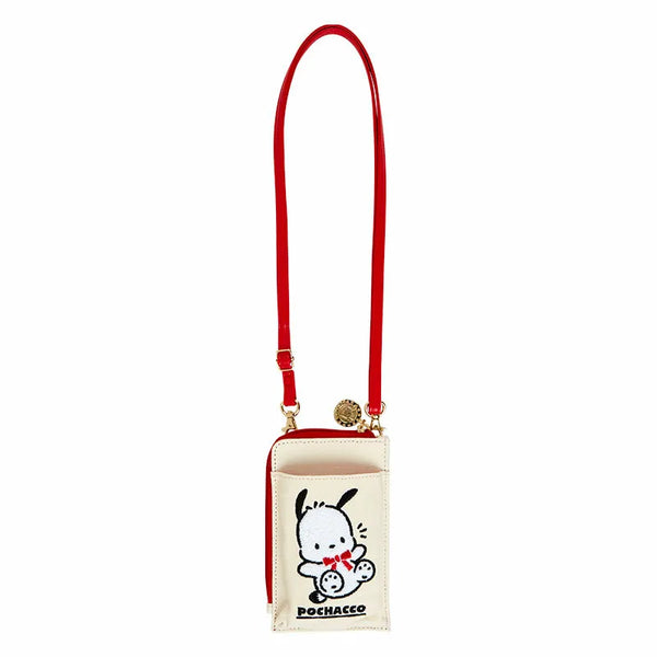 Pochacco 35th Anniversary Crossbody Phone Bag (Red Ribbon)