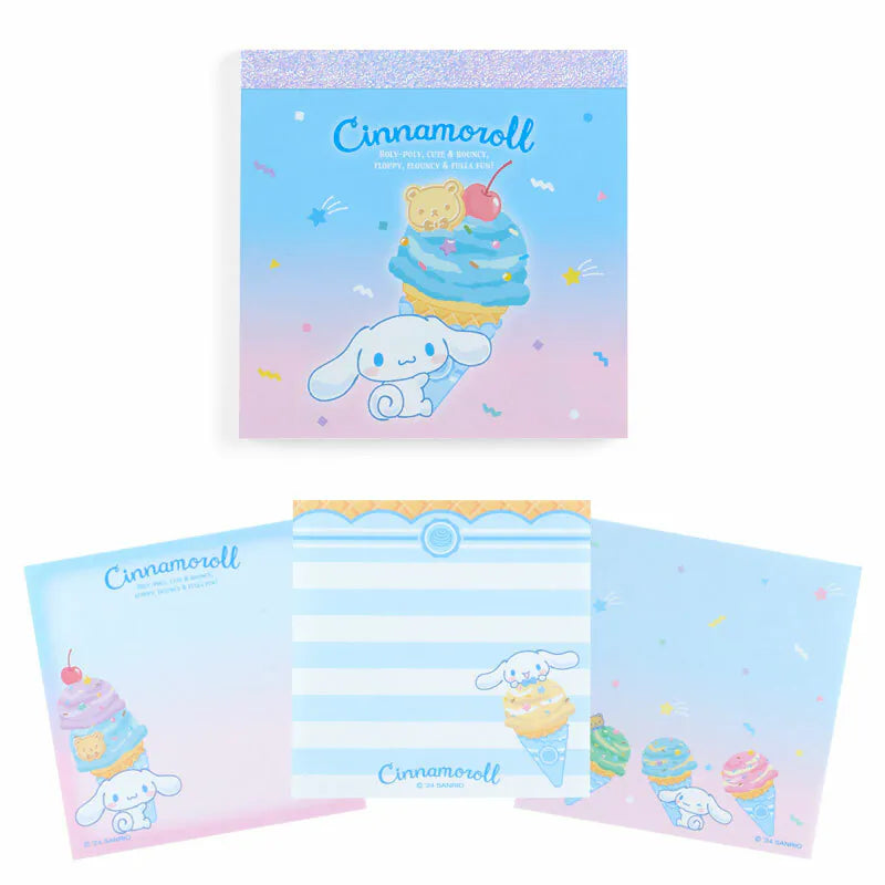 Sanrio Characters Ice Cream Square Memo Pad
