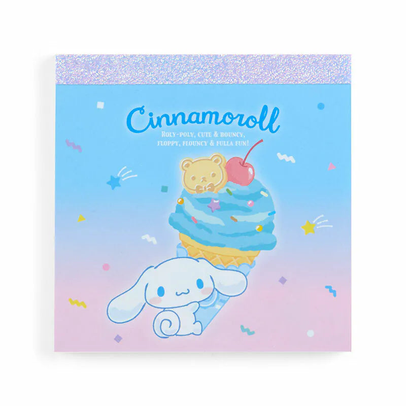 Sanrio Characters Ice Cream Square Memo Pad