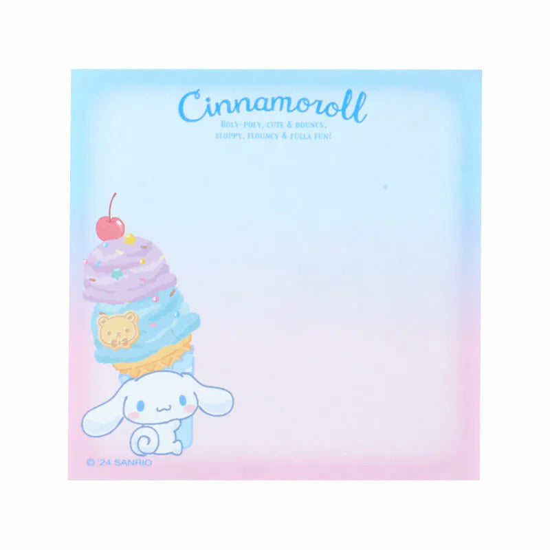 Sanrio Characters Ice Cream Square Memo Pad