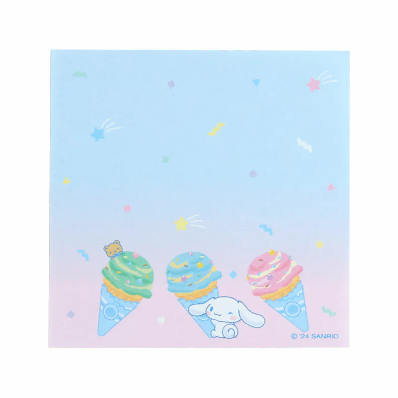Sanrio Characters Ice Cream Square Memo Pad