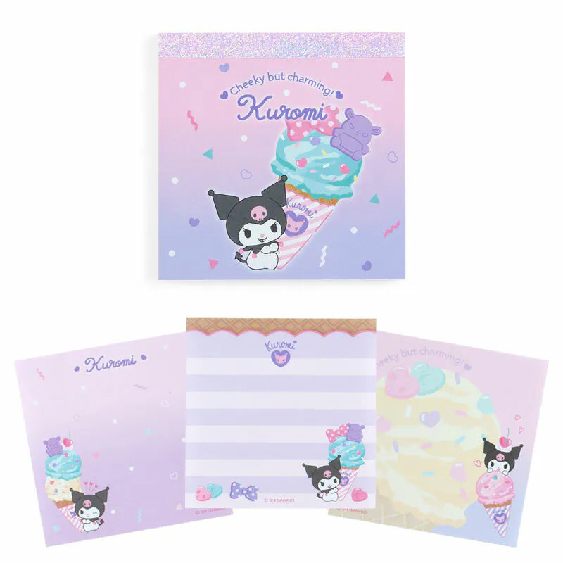 Sanrio Characters Ice Cream Square Memo Pad
