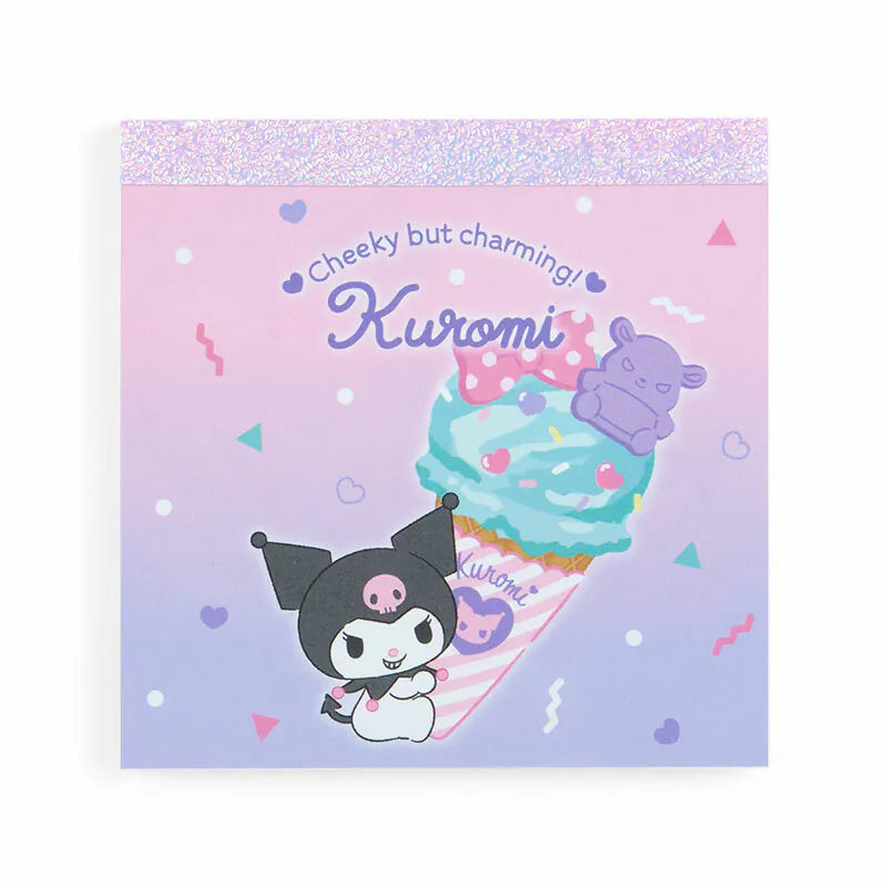 Sanrio Characters Ice Cream Square Memo Pad