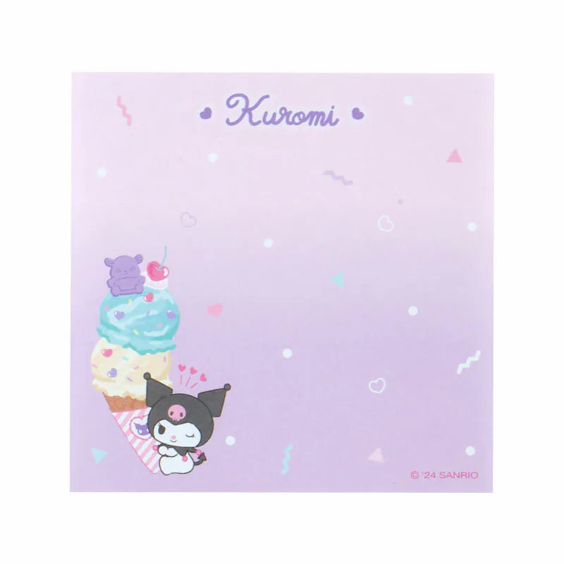Sanrio Characters Ice Cream Square Memo Pad