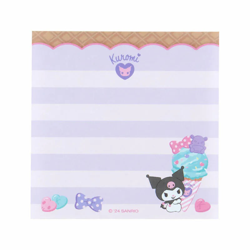 Sanrio Characters Ice Cream Square Memo Pad