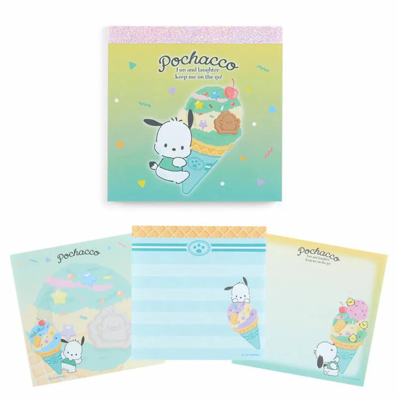 Sanrio Characters Ice Cream Square Memo Pad