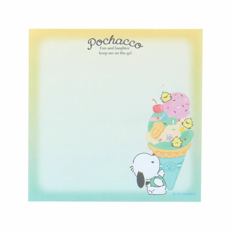 Sanrio Characters Ice Cream Square Memo Pad