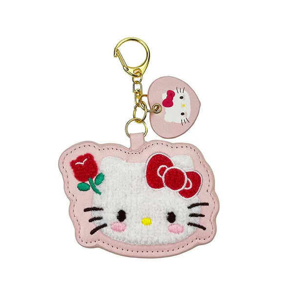 Hello Kitty 50th Anniversary Pink Gingham D-Cut Keyring Blind Box