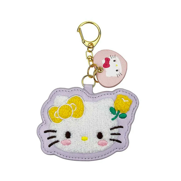 Hello Kitty 50th Anniversary Pink Gingham D-Cut Keyring Blind Box