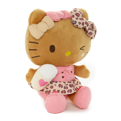 Hello Kitty Leopard Coffee Suntan Plush