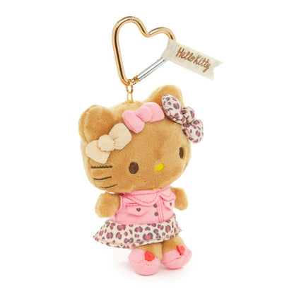 Hello Kitty Leopard Coffee Suntan Mascot Clip On