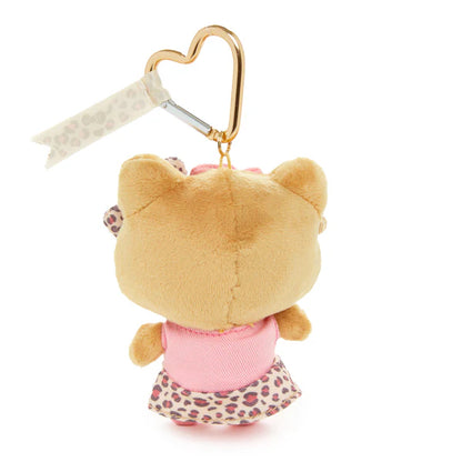 Hello Kitty Leopard Coffee Suntan Mascot Clip On