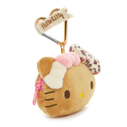 Hello Kitty Leopard Coffee Suntan Coin Case
