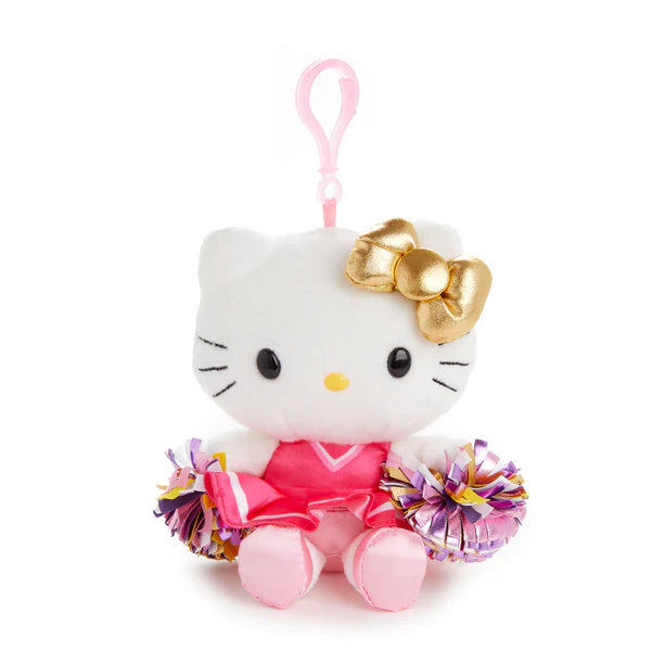 Hello Kitty Cheerleader Plush Mascot Clip-On