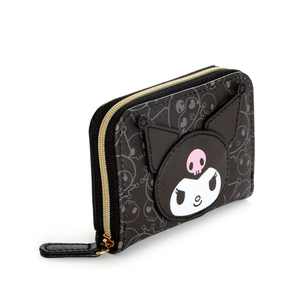 Kuromi Silhouette Compact Zipper Wallet