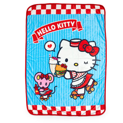 Hello Kitty Burger Shop Burger Blanket