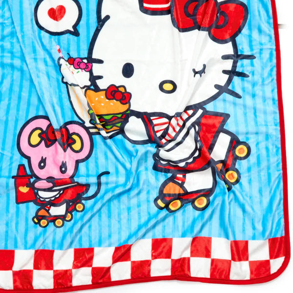 Hello Kitty Burger Shop Burger Blanket