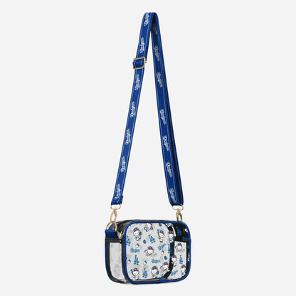 Hello Kitty Los Angeles Dodgers Pattern Clear Camera Bag