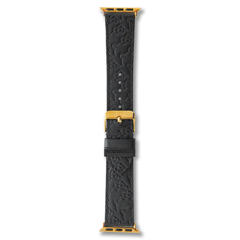 Hello Kitty Black Leather Watchband