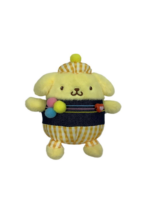 Pompompurin Gingham Denim Mascot Clip On