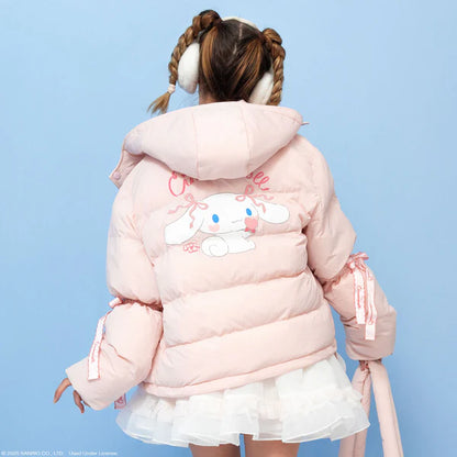 Cinnamoroll x JapanLA Bows Puffer Jacket