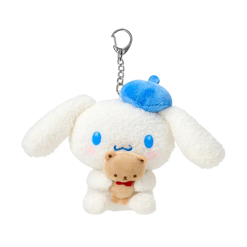 Cinnamoroll Bear Beret Keychain with Mascot